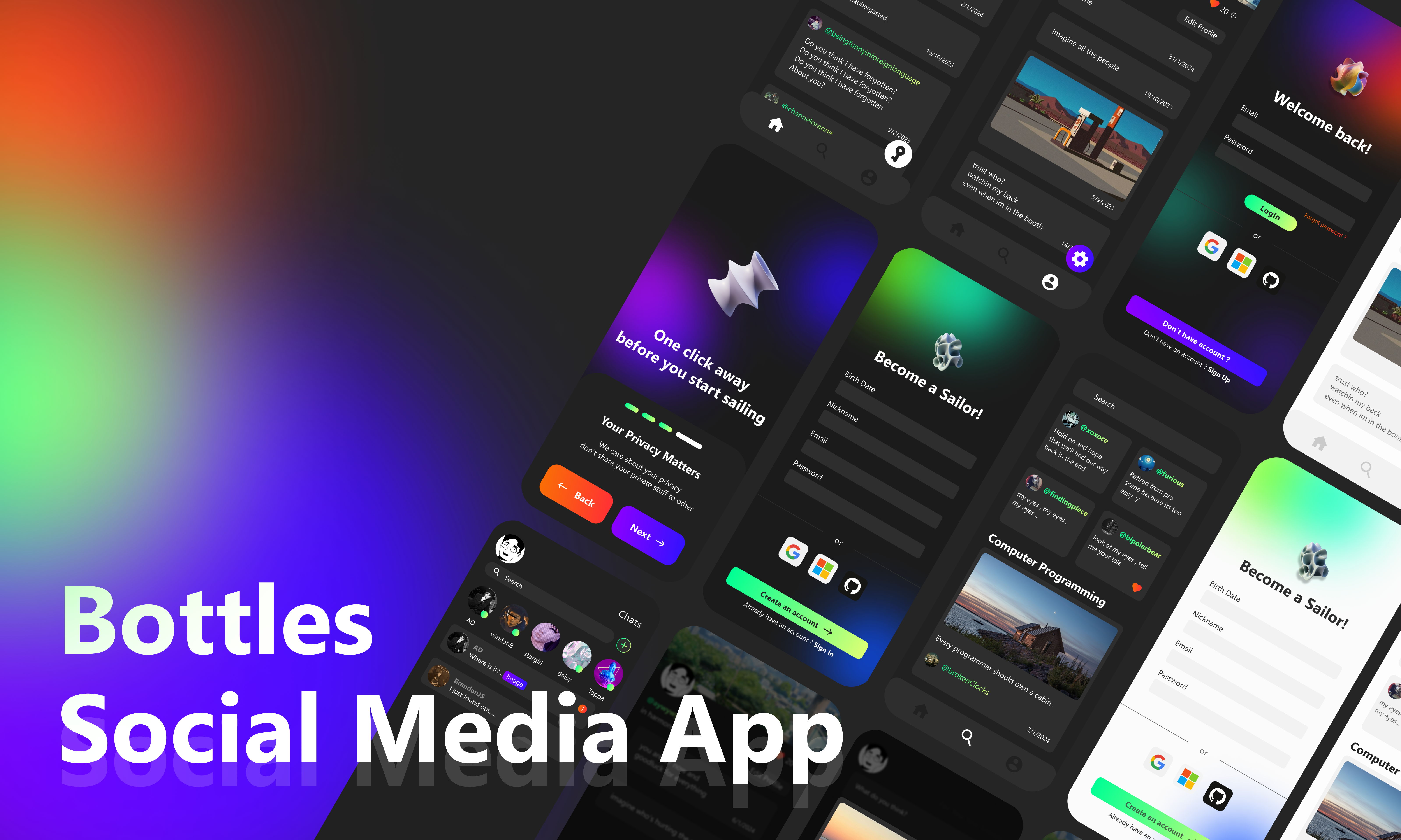Bottles Social Media App