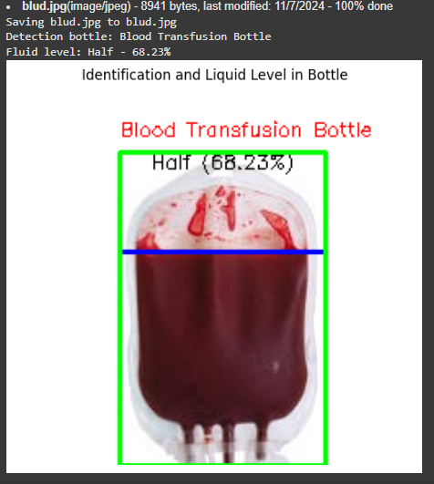 Screenshot of Bottle Identification